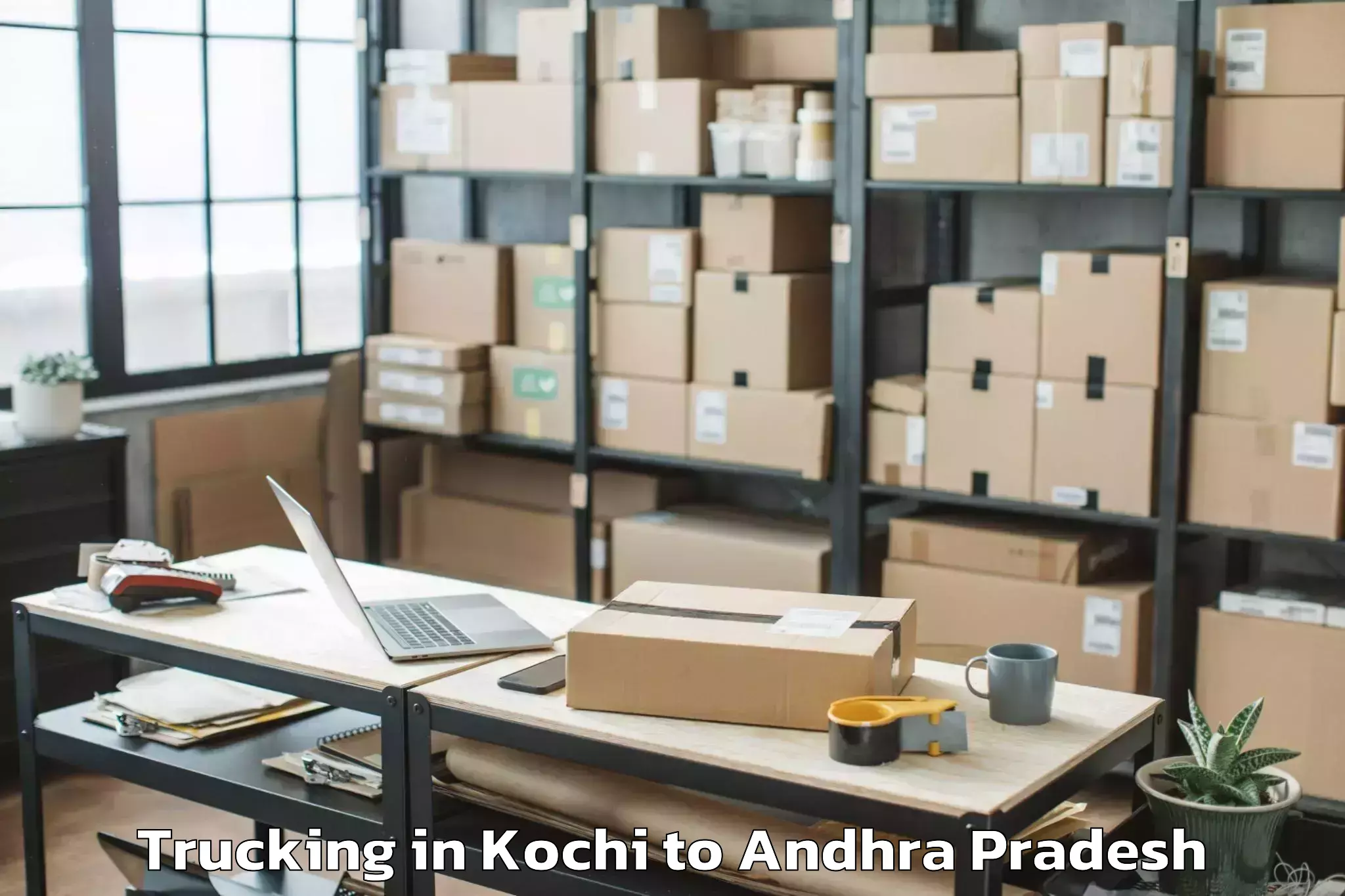 Top Kochi to Pendurthi Trucking Available